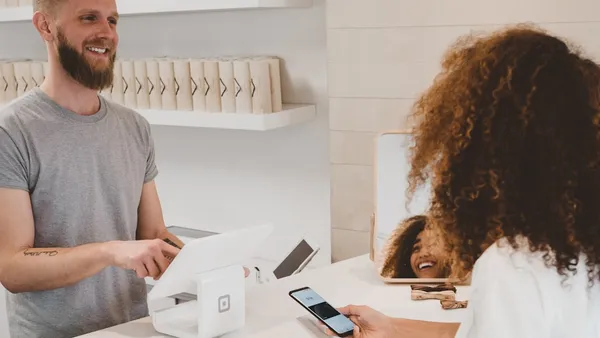 E-Commerce storefront with shopping carts and data analytics