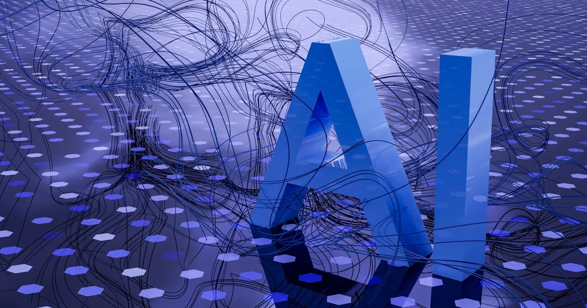 Abstract digital data visualization representing AI and machine learning dataset pipelines